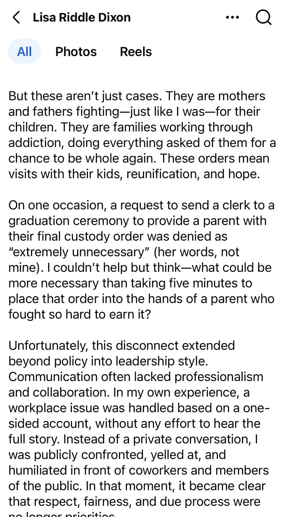 Lisa Riddle Dixon, I am one of 23.